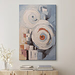 Canvas Schilderijen Schilderen van een spiraalvormig patroon