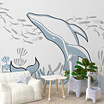 Fotobehang Dolfijn zwemmend in de oceaan