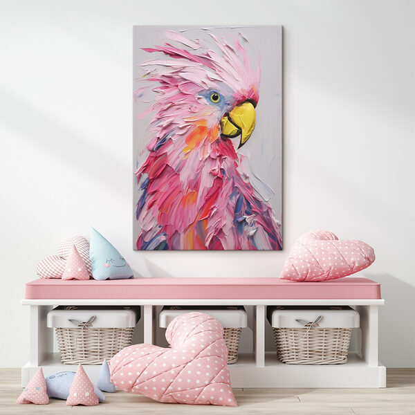 Schilderij van een vogel Canvas Schilderijen Schilderij van een vogel
