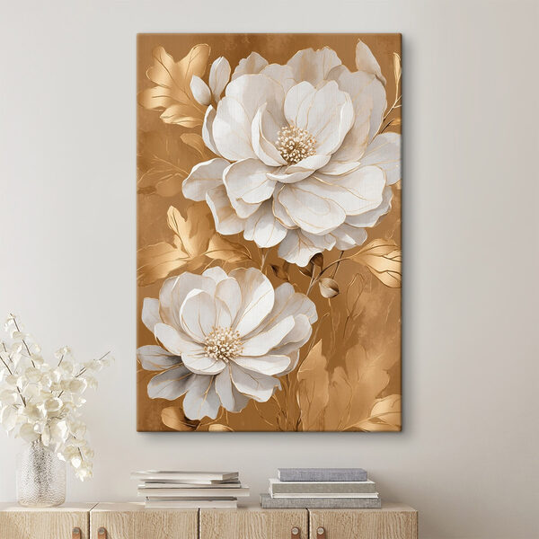 Delicate bloemen in zachte kleuren Canvas Schilderijen Delicate bloemen in zachte kleuren