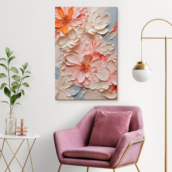 Bloemenpracht in levendige tinten Canvas Schilderijen Bloemenpracht in levendige tinten