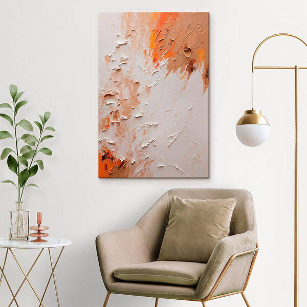 Abstracte texturen in warme tinten Canvas Schilderijen Abstracte texturen in warme tinten