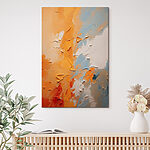 Canvas Schilderijen Abstracte kleuren in structuurlagen