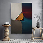 Canvas Schilderijen Abstracte kleuren in een dynamisch arrangement