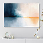 Canvas Schilderijen Schilderij van een waterlichaam