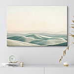 Canvas Schilderijen Grote zandheuvels met een heldere hemel