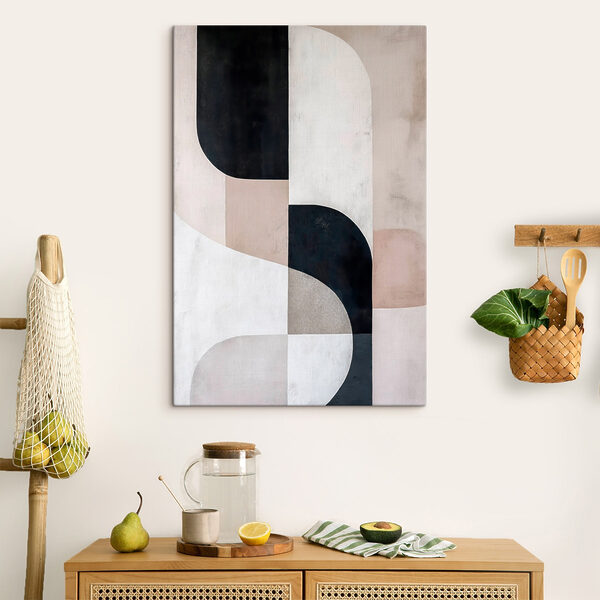 Zwart-wit kunstwerk Canvas Schilderijen Zwart-wit kunstwerk