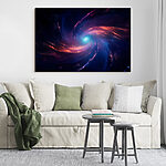 Canvas Schilderijen Kleurrijke werveling van licht in de ruimte