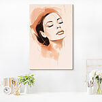 Canvas Schilderijen Dromerige expressie in zachte tinten