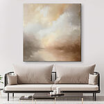 Canvas Schilderijen Schilderij van een landschap