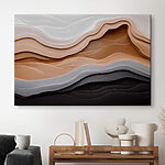 Canvas Schilderijen Abstracte lagen van zachte texturen