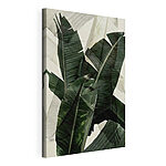 Canvas Schilderijen Abstracte lagen groene bladeren
