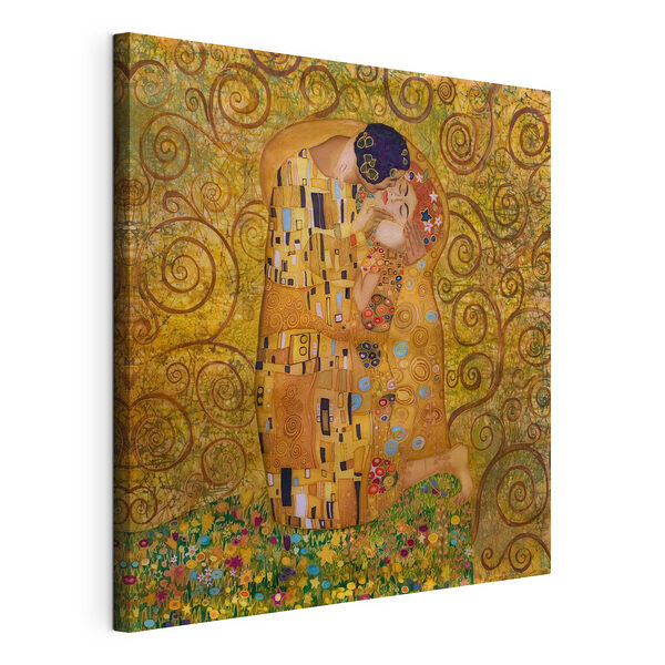 Canvas Schilderijen Schilderij van een man en vrouw