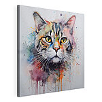 Canvas Schilderijen Schilderij van een kat