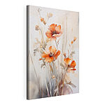 Canvas Schilderijen Delicate oranje bloemen in bloei
