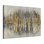Canvas Schilderijen Abstract stadslandschap met reflecterende symmetrie