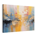 Canvas Schilderijen Levendig abstract landschap met penseelstreken