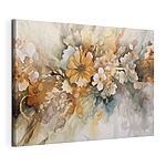 Canvas Schilderijen Bloemen aquarel die in harmonie samensmelten