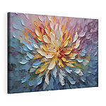 Canvas Schilderijen Kleurrijke abstracte bloemenexplosie