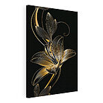 Canvas Schilderijen Elegante bloemenillustratie met fijne lijnen