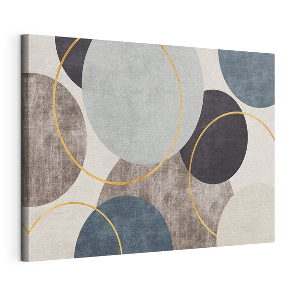 Canvas Schilderijen Abstract cirkels en ringen patroon