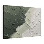 Canvas Schilderijen Textuur groen en wit abstracte kunst