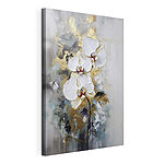 Canvas Schilderijen Schilderij van witte bloemen