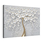 Canvas Schilderijen Elegant bloemenontwerp met delicate bloemblaadjes