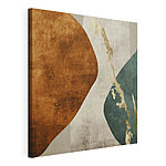 Canvas Schilderijen Abstracte textuur met aardetinten