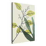 Canvas Schilderijen Abstracte bladeren met fijne takken