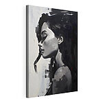 Canvas Schilderijen Schilderij van een vrouw