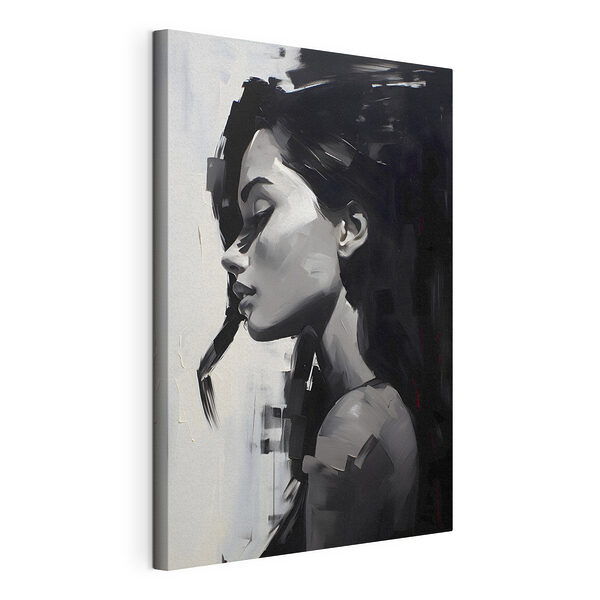 Schilderij van een vrouw Canvas Schilderijen Schilderij van een vrouw