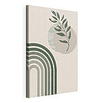 Canvas Schilderijen Abstract bladeren en bogen ontwerp