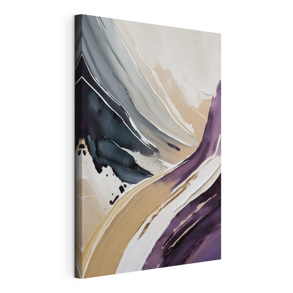 Abstracte golven van kleur en beweging Canvas Schilderijen Abstracte golven van kleur en beweging