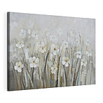 Canvas Schilderijen Schilderij van witte bloemen