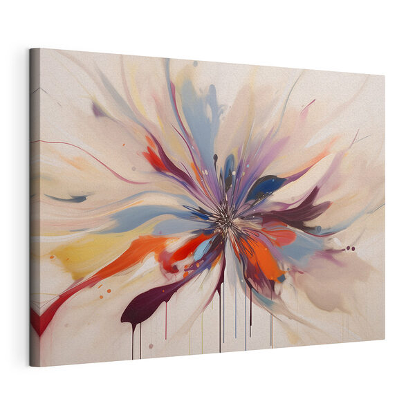 Kleurrijke uitbarsting van abstracte schoonheid