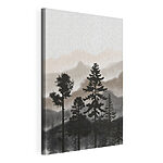 Canvas Schilderijen Silhouet van een boom