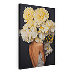 Canvas Schilderijen Bos gele bloemen