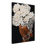 Canvas Schilderijen Bloesems in sierlijke omhelzing