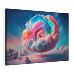 Canvas Schilderijen Kleurrijke wolk in de lucht