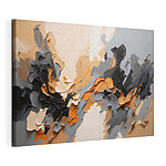 Canvas Schilderijen Abstracte wervelingen in aardetinten