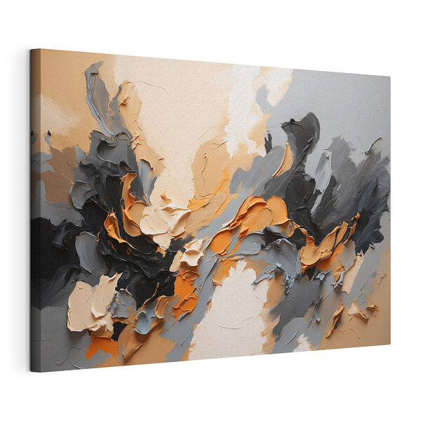 Gestructureerd abstract met aardetinten Canvas Schilderijen Gestructureerd abstract met aardetinten