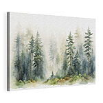 Canvas Schilderijen Aquarel van een bos