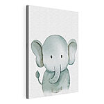 Canvas Schilderijen Spotprent van een olifant