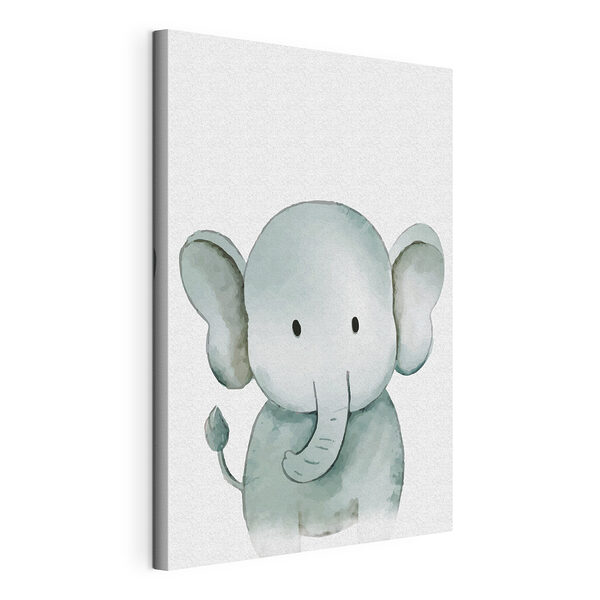 Spotprent van een olifant Canvas Schilderijen Spotprent van een olifant