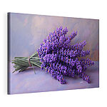 Canvas Schilderijen Bos paarse bloemen