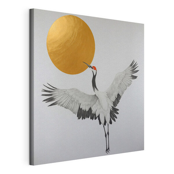 Tekening van een kraan Canvas Schilderijen Tekening van een kraan