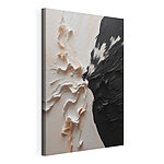 Canvas Schilderijen Zwart-witte verf
