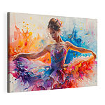 Canvas Schilderijen Vrouw in een tutu