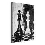 Canvas Schilderijen Zwart-wit schilderij van een vuurtoren